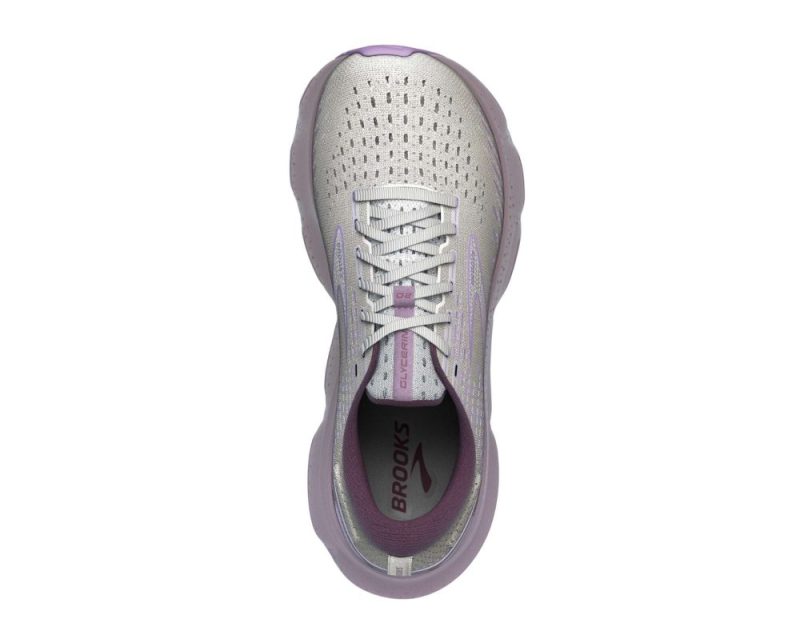 Brooks Glycerin20 B womens White orchid lavender5