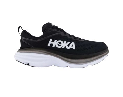 Hoka Bondi8 b womens black white