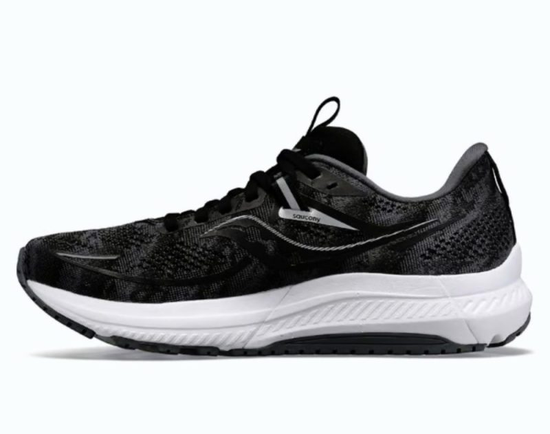 Saucony Omni 21 Mens Wide 2E Width BLACK WHITE 10 3