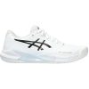 Asics Challenger 14 mens running shoes in d standard width in white and black colour