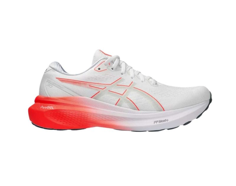 asics kayano 30 mens d white sunrise red 01