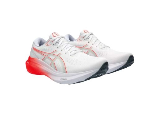 asics kayano 30 mens d white sunrise red 06