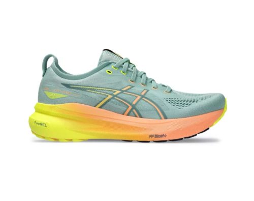 asics kayano 31 paris mens d light celadon safety yellow 750 01