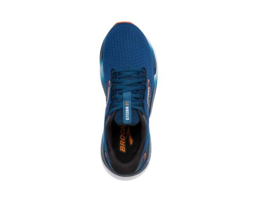 brooks glycerin 21 mens 2e blue opal black nasturtium 03