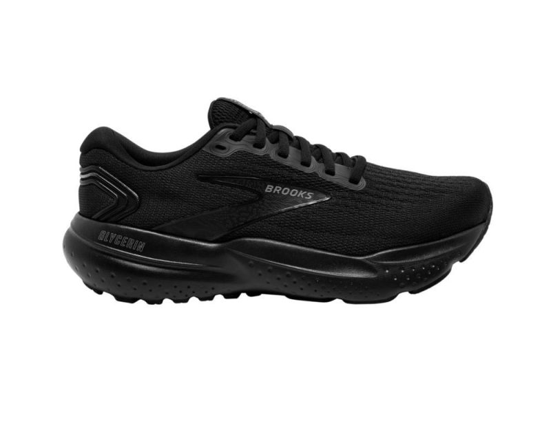 brooks glycerin 21 womens d black black 01