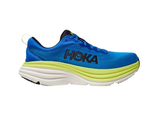 hoka bondi 8 mens d electric cobalt lettuce elt 01