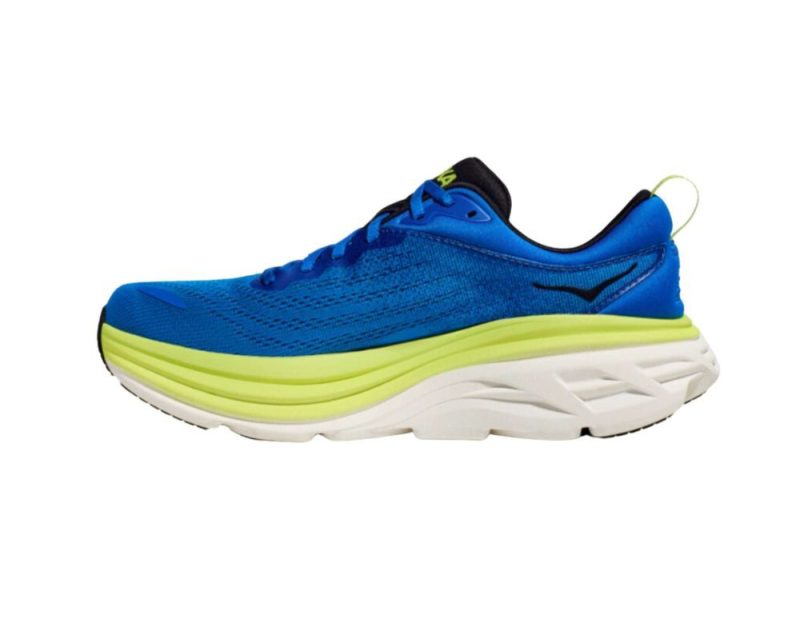 hoka bondi 8 mens d electric cobalt lettuce elt 02