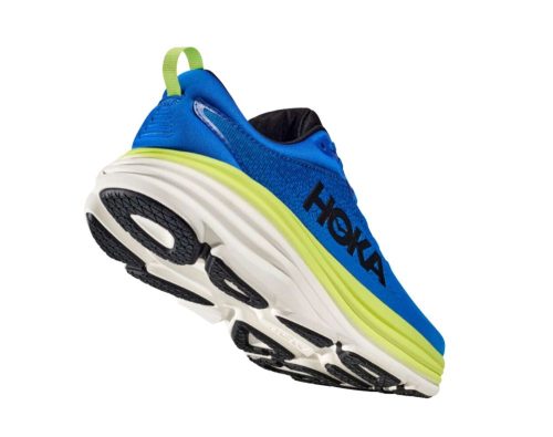 hoka bondi 8 mens d electric cobalt lettuce elt 04