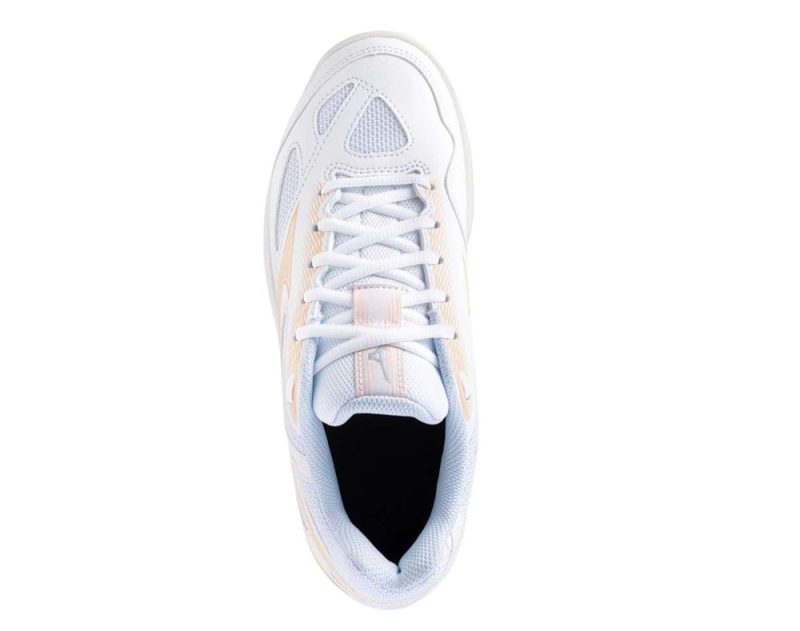 mizuno stealth star jr kids white peach 03